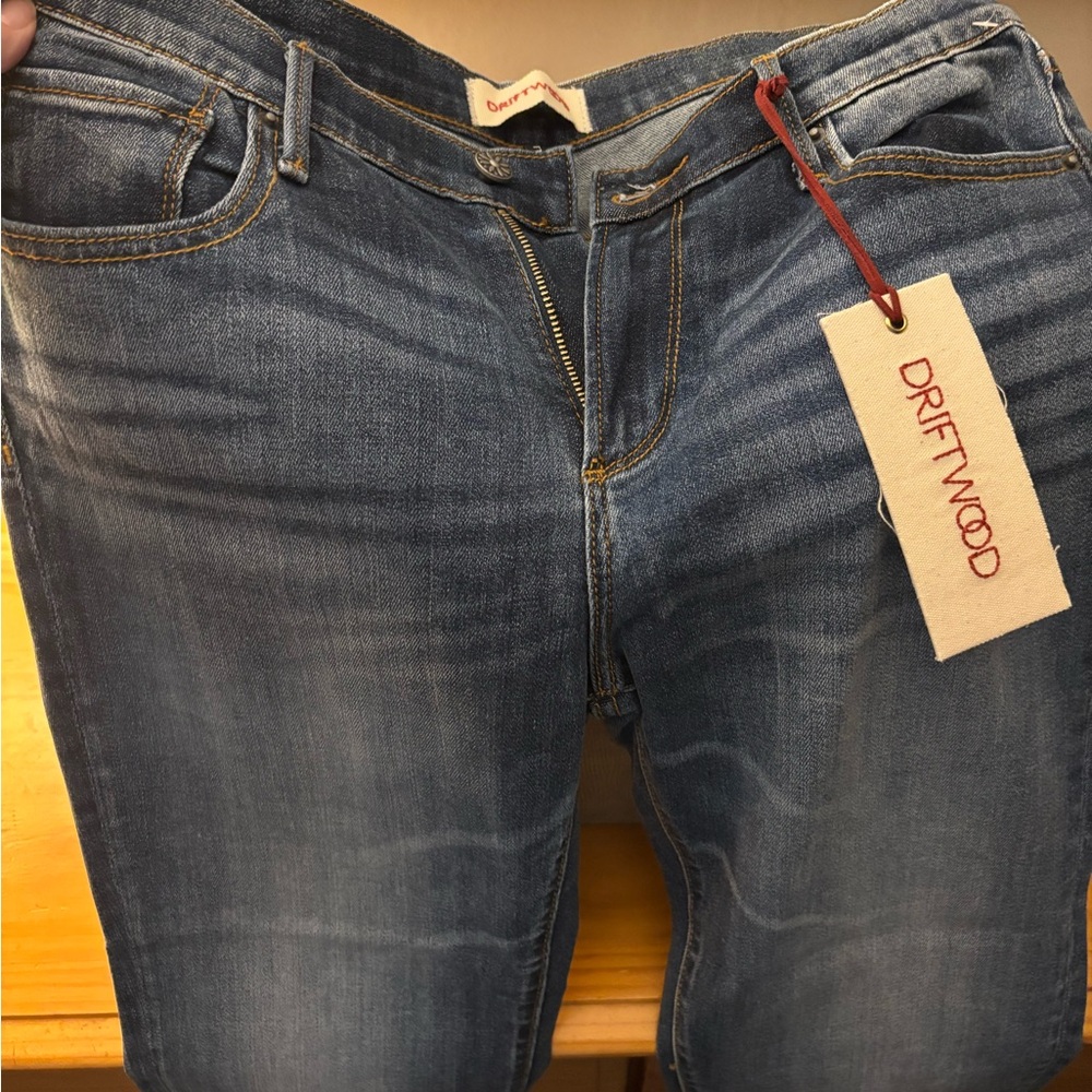 Driftwood Blue Skinny Jeans with Natural Fading